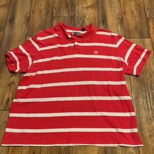 Chaps Striped Men's Polo Shirt, Size: 3XB